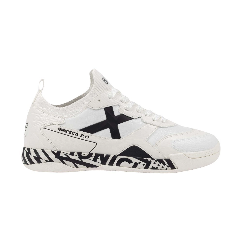 Chuteira Futsal Gresca 2.0 Branco / Preto