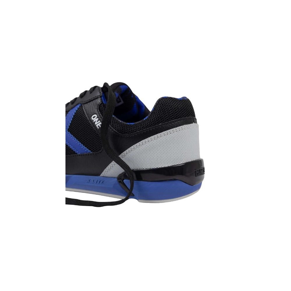 Miniatura 6.0 de Chuteira Futsal One Preto/Azul Munich