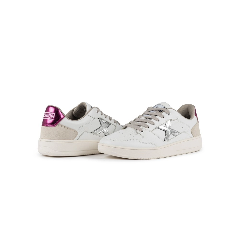 Miniatura 5.0 de T&ecirc;nis Feminino Legit Branco/Prata Munich