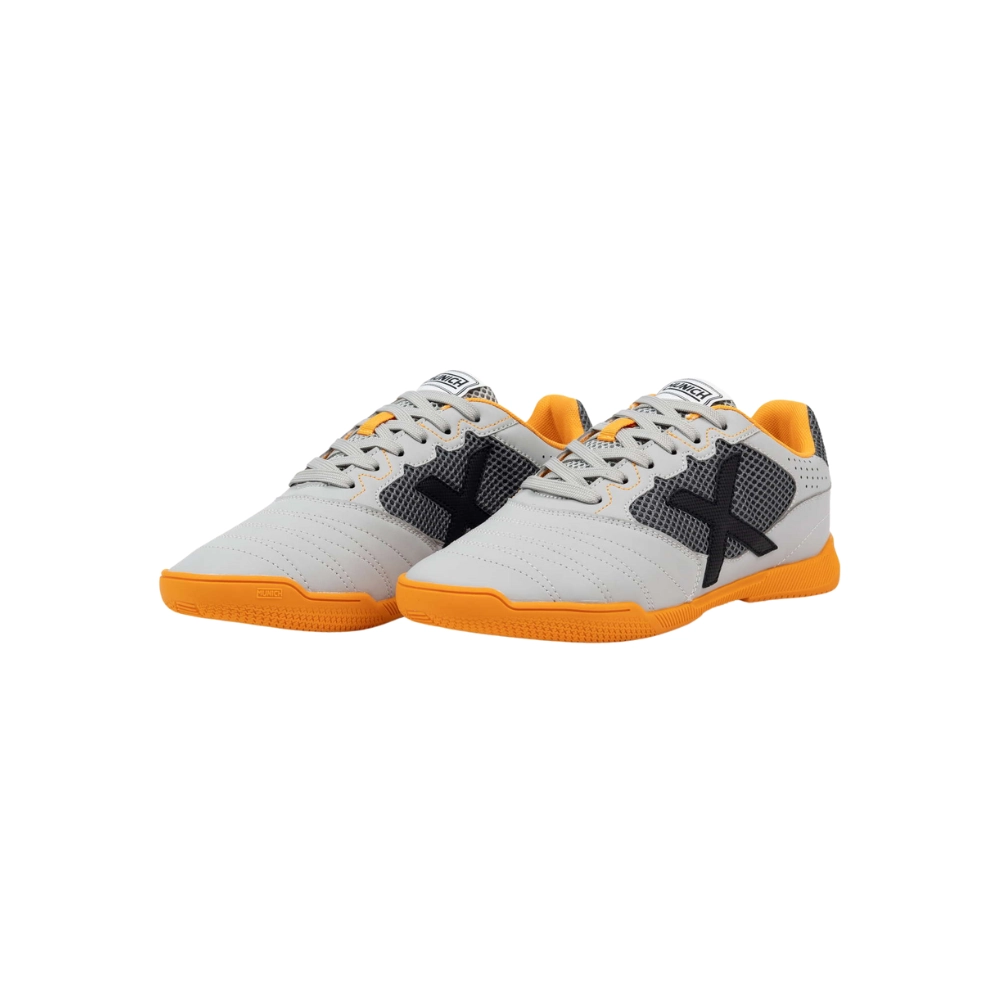 Miniatura 4.0 de Chuteira Futsal Debut Cinza/Laranja Munich