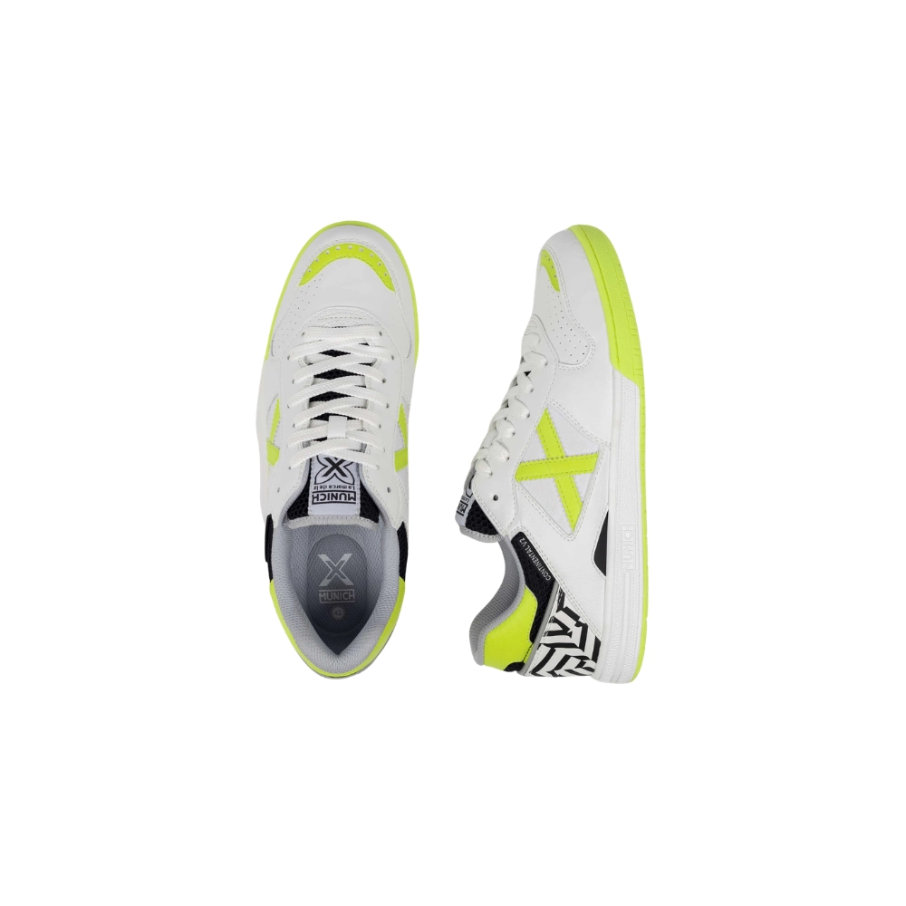Miniatura 5.0 de Chuteira Futsal Continental V2 Branco/Amarelo Munich