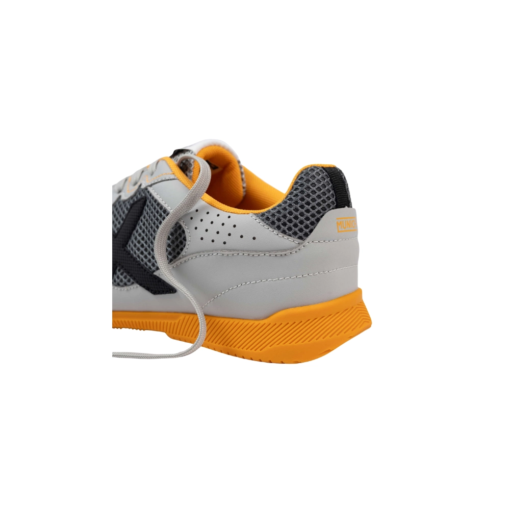 Miniatura 6.0 de Chuteira Futsal Debut Cinza/Laranja Munich