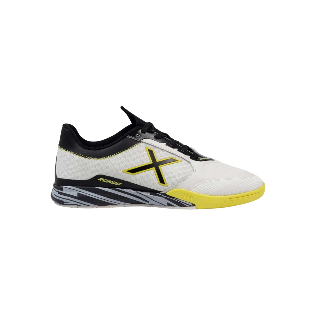 Chuteira Futsal Rondo Branco / Preto