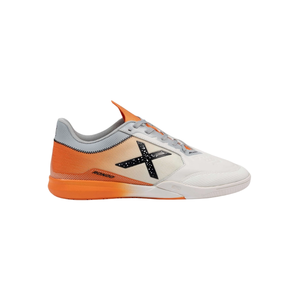 Chuteira Futsal Rondo Cinza / Laranja