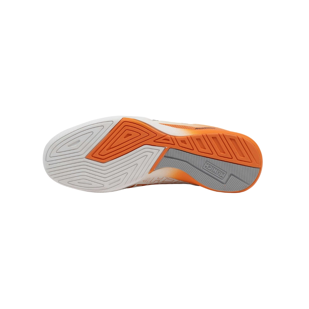 Miniatura 4.0 de Chuteira Futsal Rondo Cinza/Laranja Munich