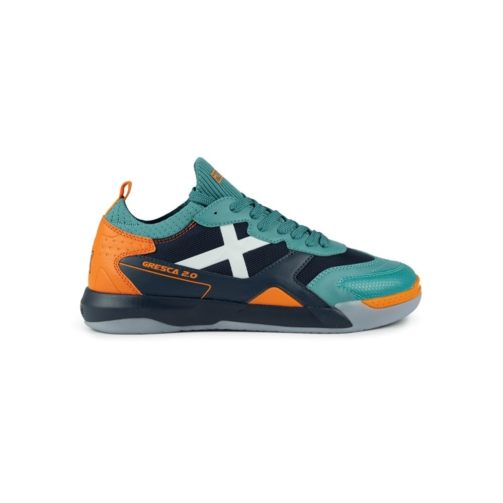 Chuteira Futsal Gresca 2.0 Verde / Laranja