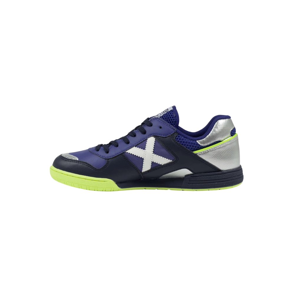 Chuteira Futsal Continental V2 Azul / Prata