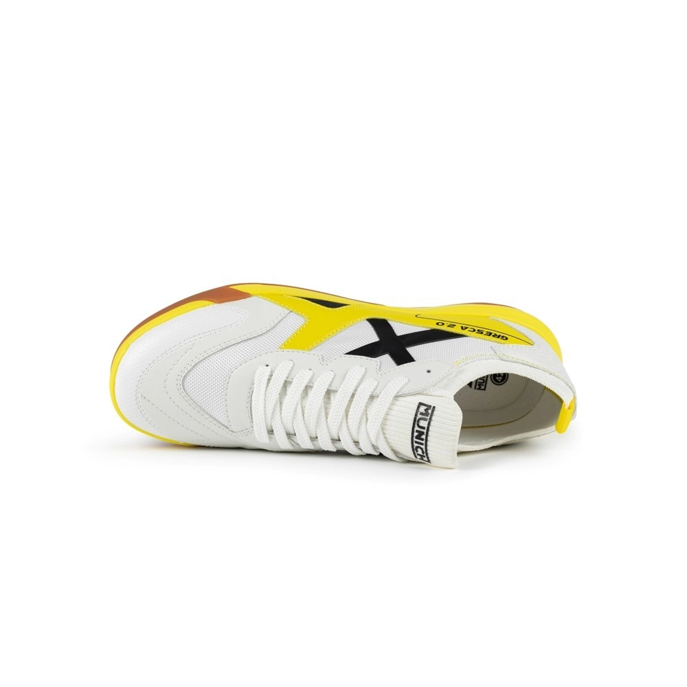 Miniatura 3.0 de Chuteira Futsal Gresca 2.0 Branco/Amarelo Munich