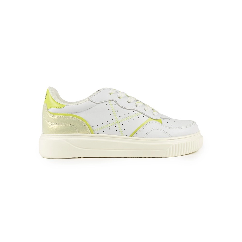 T&ecirc;nis Feminino Suggar Branco / Amarelo