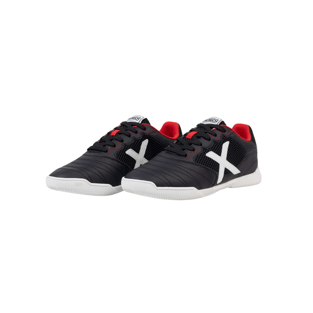 Miniatura 4.0 de Chuteira Futsal Debut Preto/Vermelho Munich