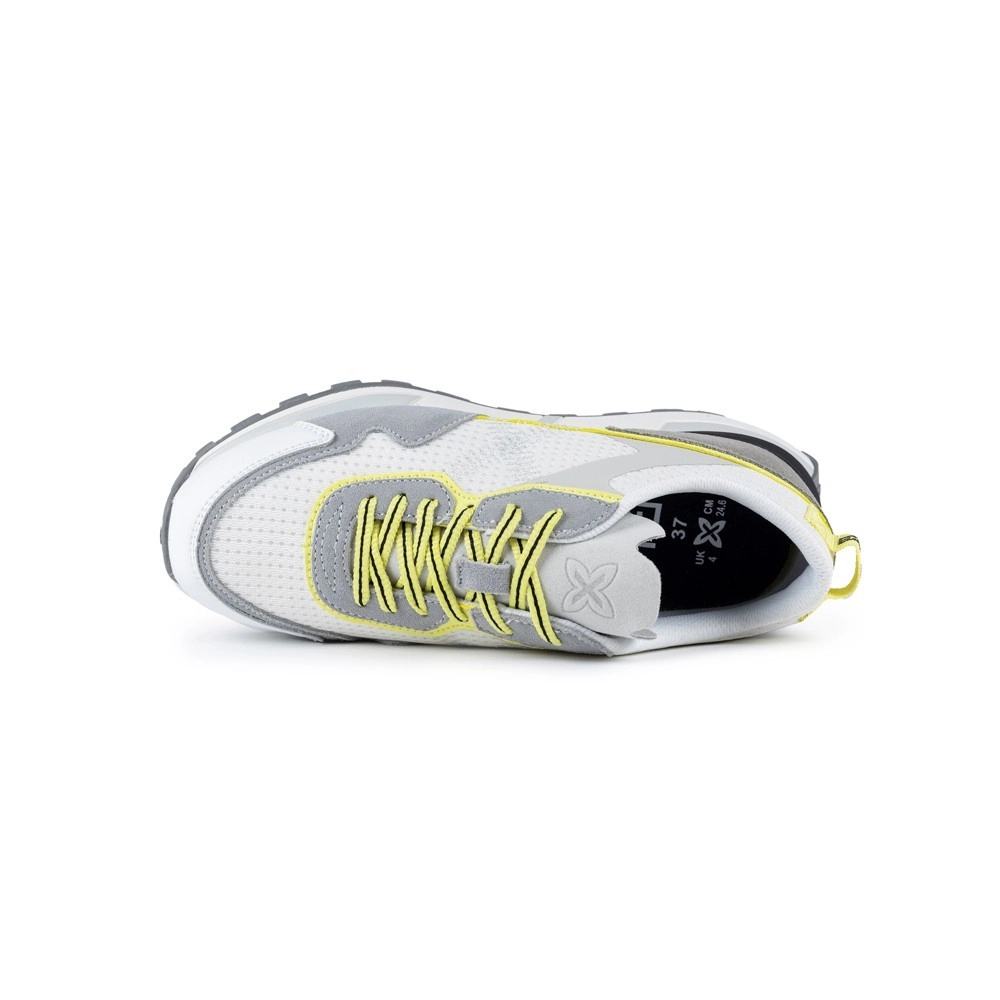 Miniatura 4.0 de T&ecirc;nis Feminino Pulsar Branco/Amarelo Munich