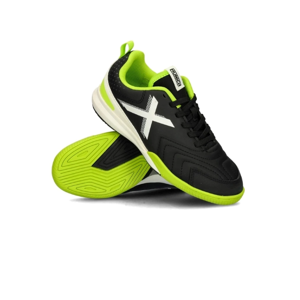 Chuteira Futsal Rondito Cinza / Preto / Verde