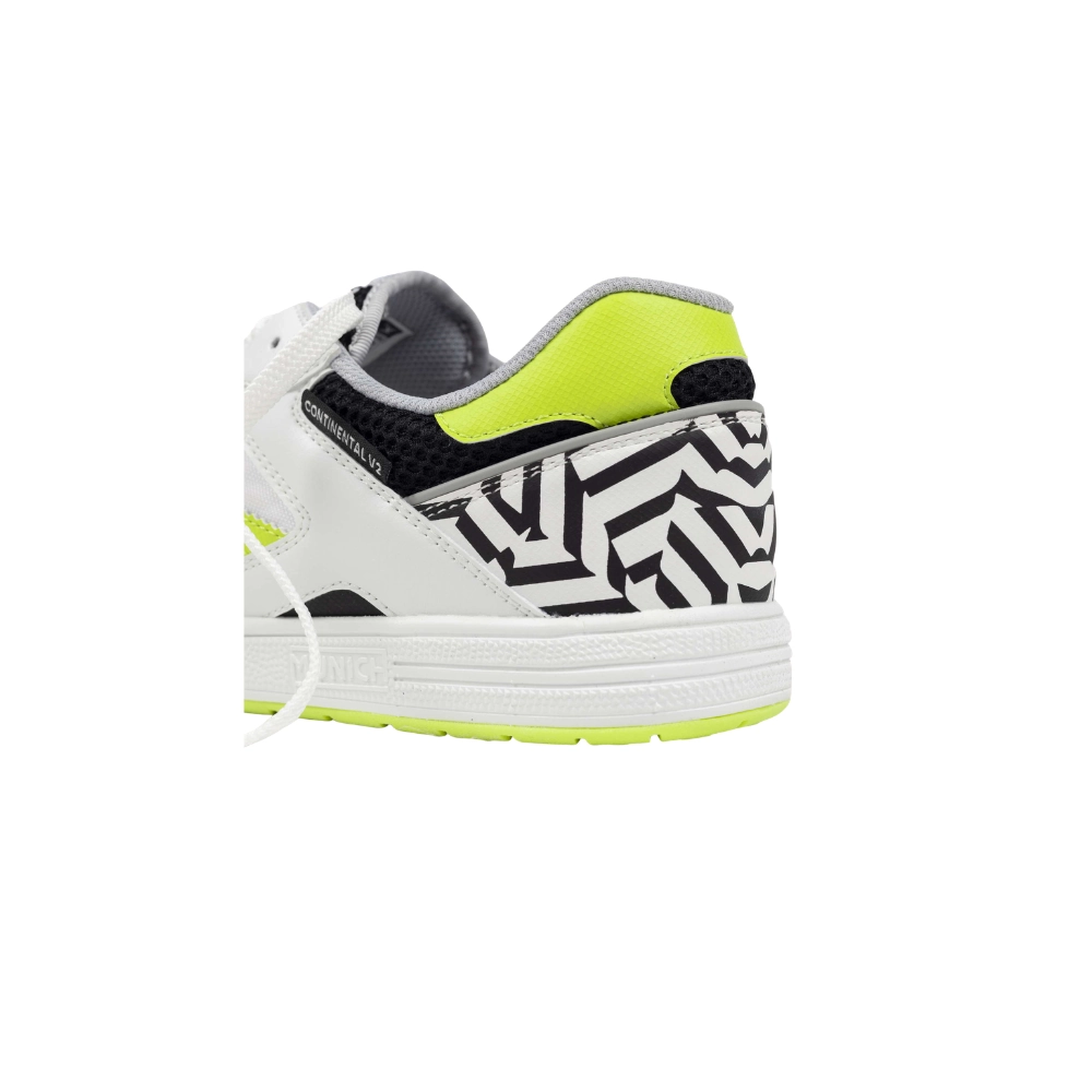 Miniatura 6.0 de Chuteira Futsal Continental V2 Branco/Amarelo Munich