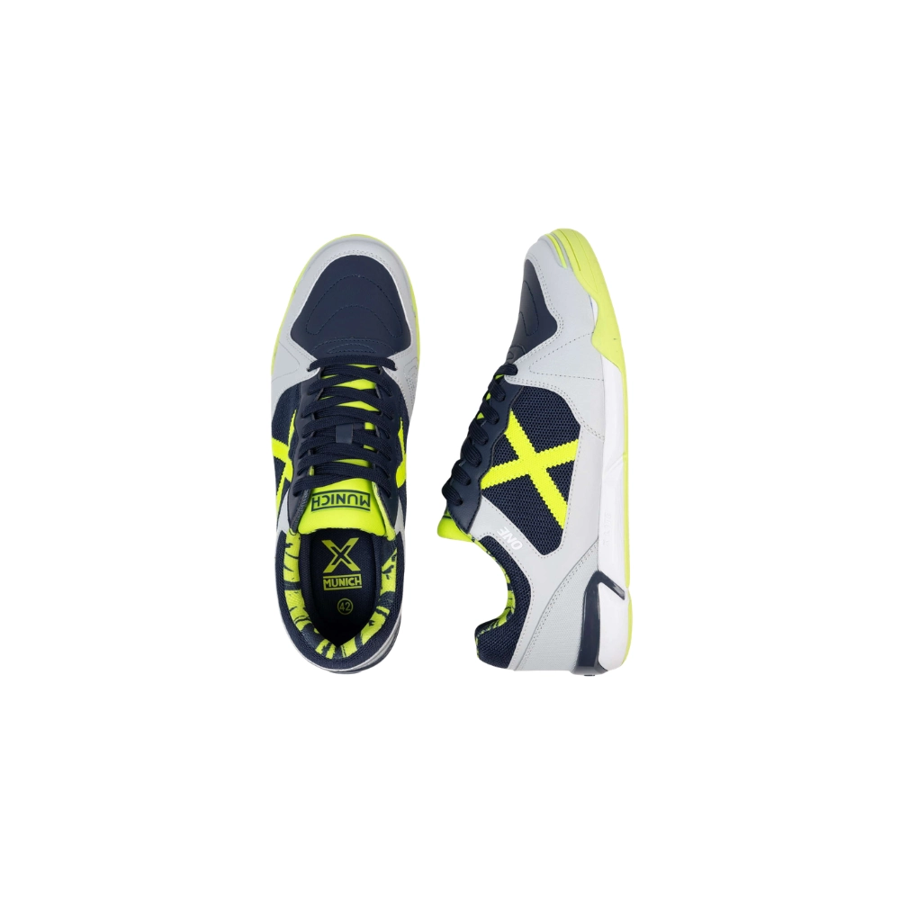 Miniatura 5.0 de Chuteira Futsal One Azul/Amarelo Munich