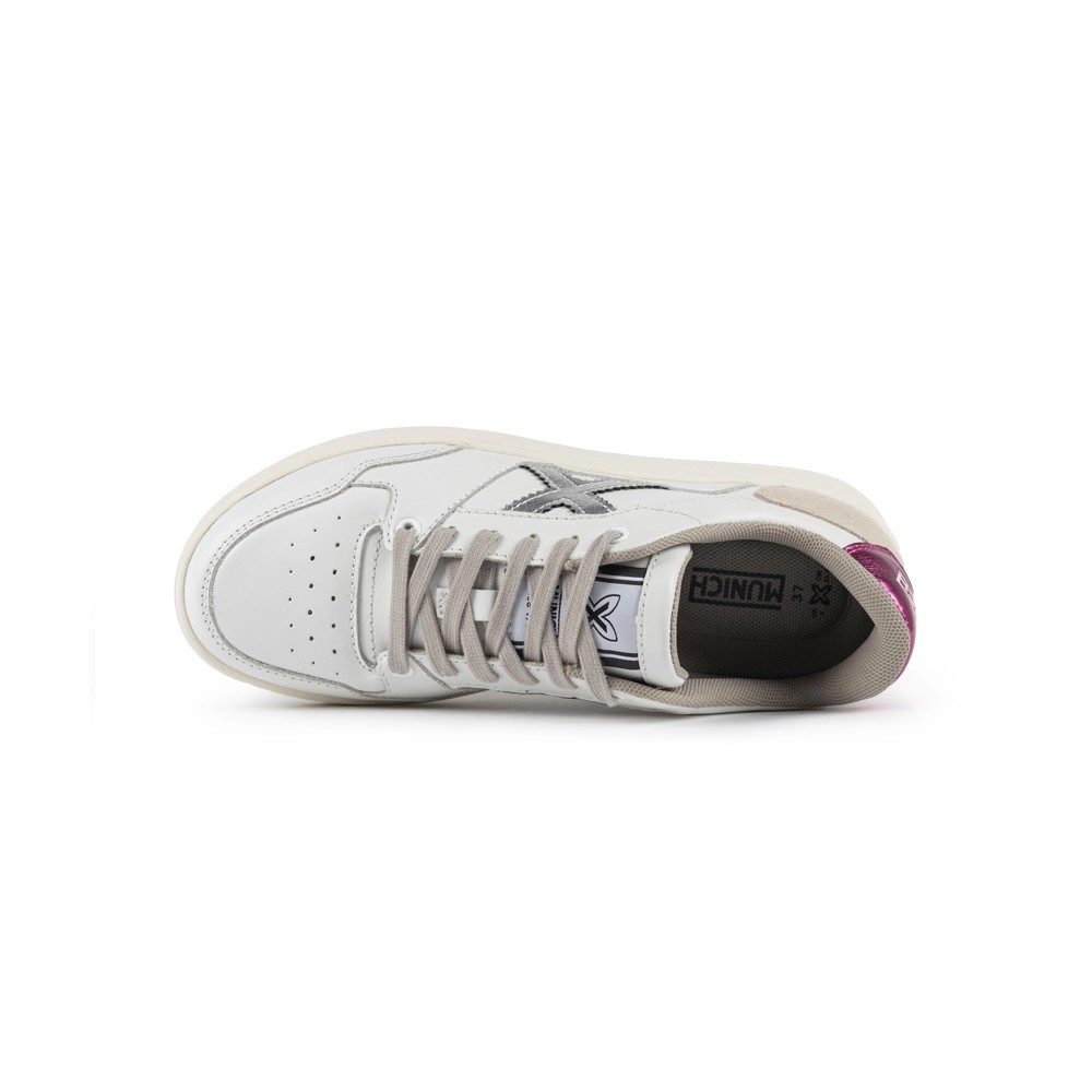 Miniatura 3.0 de T&ecirc;nis Feminino Legit Branco/Prata Munich
