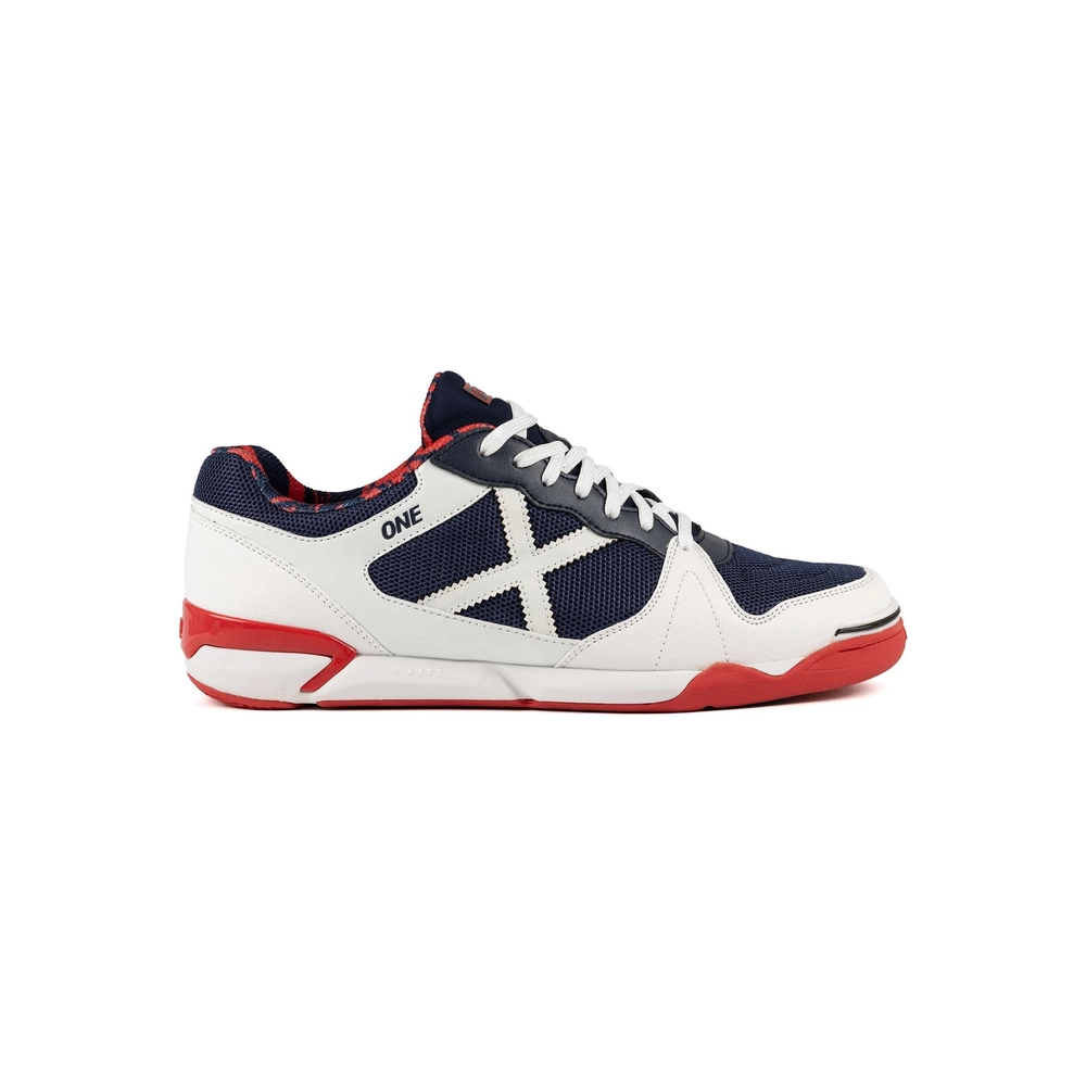 Chuteira Futsal One Branco / Azul