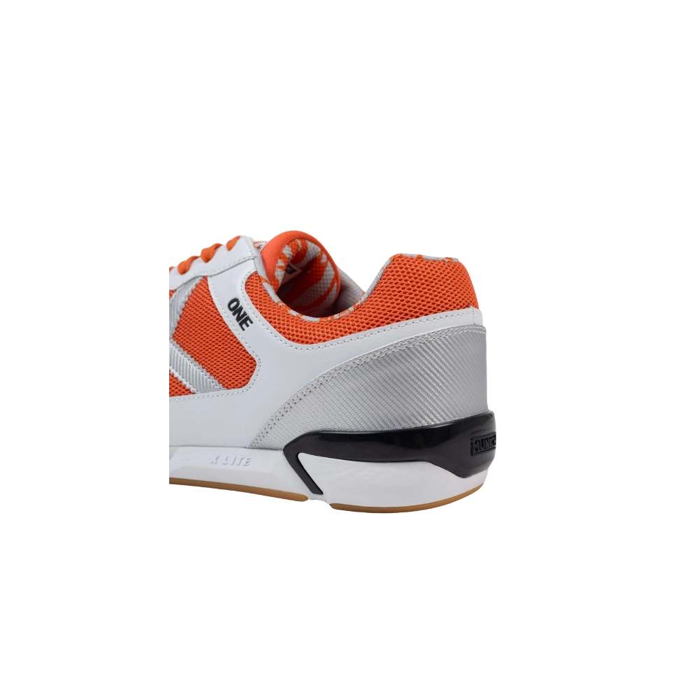 Miniatura 6.0 de Chuteira Futsal One Laranja/Prata Munich