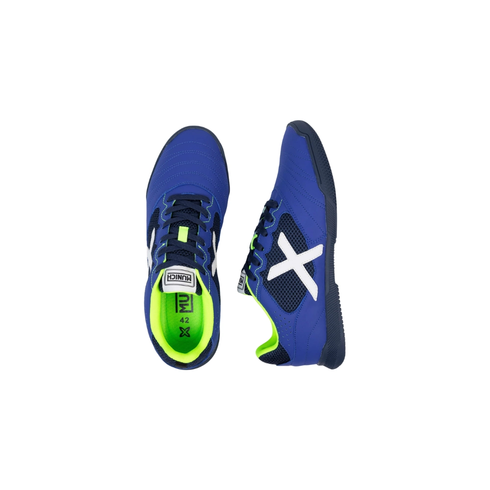 Miniatura 5.0 de Chuteira Futsal Debut Azul/Verde Munich