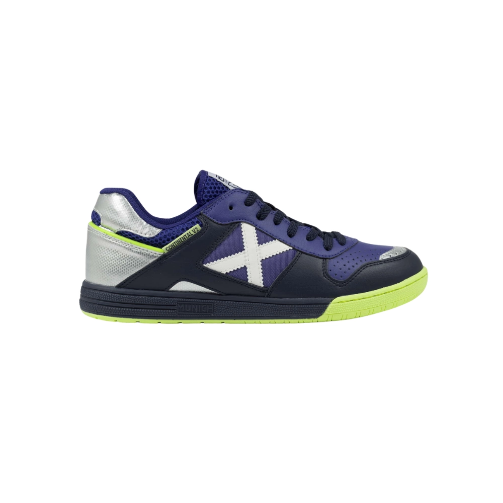 Chuteira Futsal Continental V2 Azul / Prata