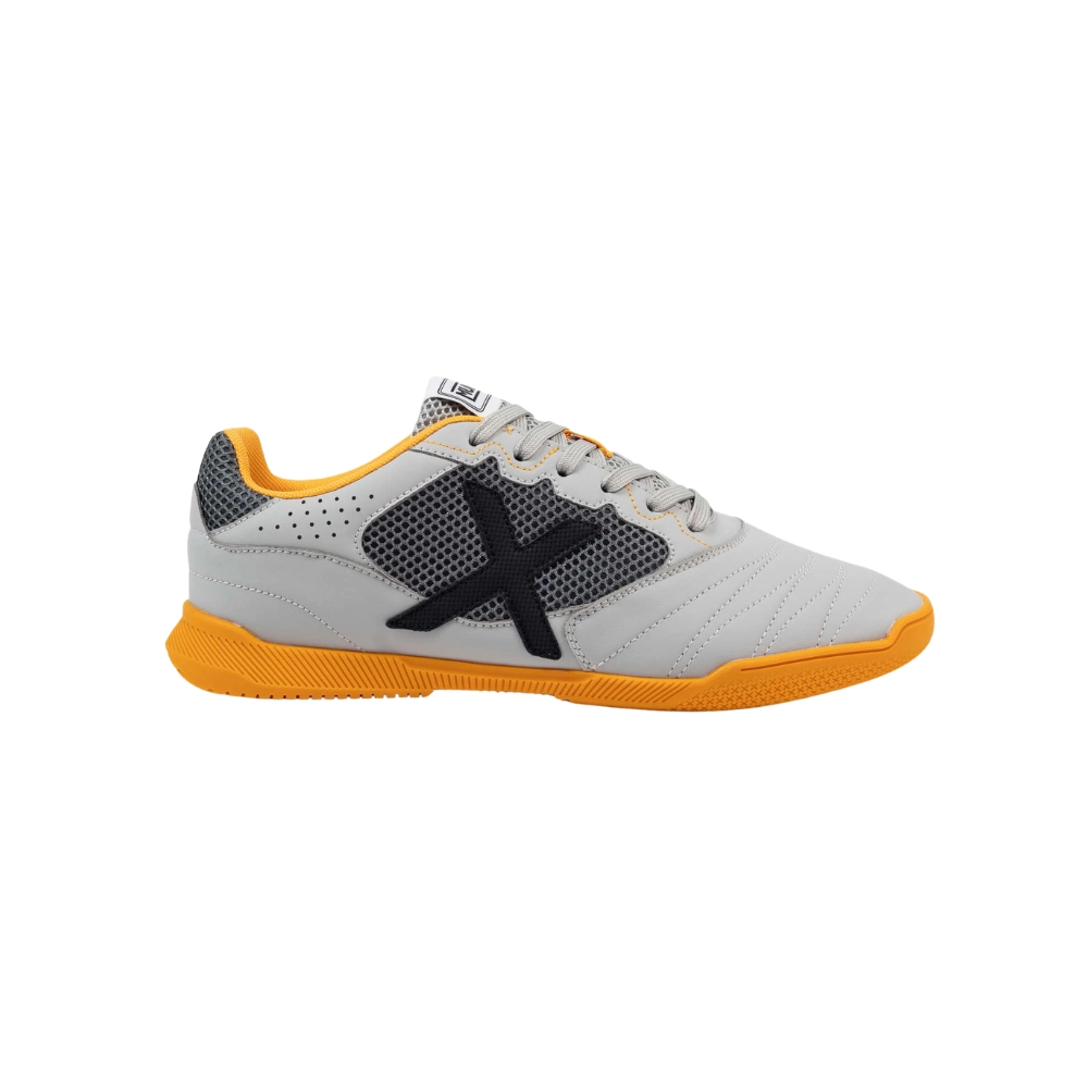 Imagem do produto Chuteira Futsal Debut Cinza / Laranja